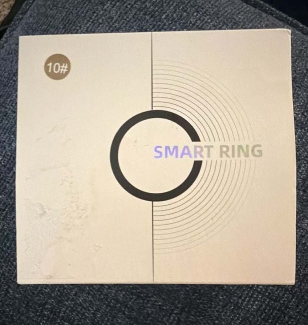 Unbranded Gold-Tone Health Fitness Activity Tracker Smart Ring, Size 10#
